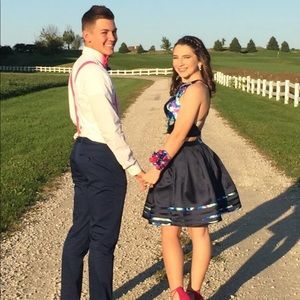 Rachel Allan two piece homecoming dress